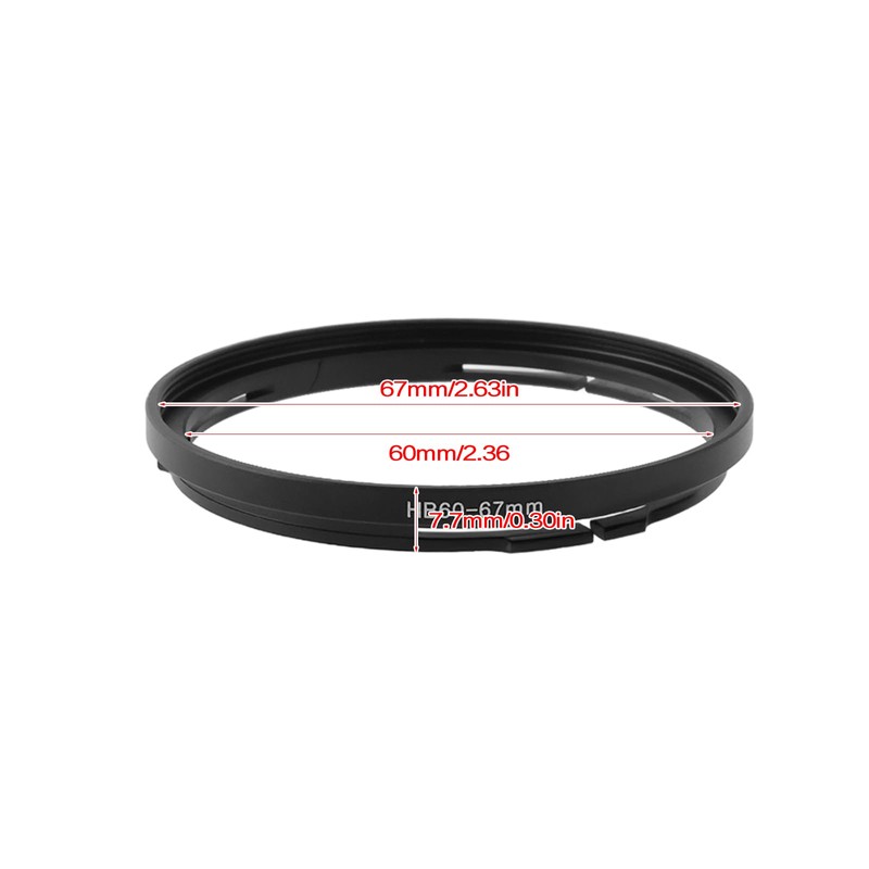 OTOTEC 1Pc B60-67mm Filter Adapter Ring Aluminum Compatible with Hasselblad