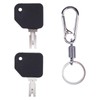 ZTUOAUMA 2X Forklift Keys #166 186304 1430 with Plastic Handle