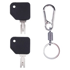 ZTUOAUMA 2X Forklift Keys #166 186304 1430 with Plastic Handle and Key Chain Universal Compatible with Hyster S30XL and More Forklifts