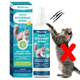 Woyamay Cat Deterrent Spray, Cat Scratch Deterrent for Furniture, Cat Repellent Spray to Keep Cats Away, Cat Repellent Spray for Furniture Indoor & Outdoor, Prevent Scratching, Digging & Chewing 200ml