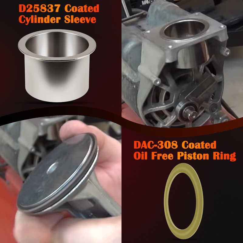 K-0650 Air Compressor Cylinder Sleeve and Compression Ring Replacement Kit