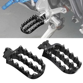 Tenere 700 XTZ700 FootPegs CNC Pedals Wide Fat FootRest for XTZ 700 TENERE 700 RALLY T7 2019 2020 2021 2022 2023 2024 -Black