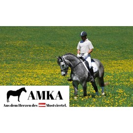 AMKA Soft Saddle Girth Long Strap Black Neoprene Saddle Girth