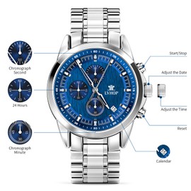 LVHOP Watches for Men, Classic Business Men's Wrist Watches with 3ATM Luminous Hands Date Display.