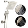 DreamSpa Ultra-Luxury 9" Rainfall Shower Head/Handheld Combo. Convenient Push-Button Flow