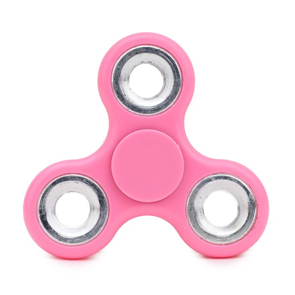 Toyland® Fidget Hand Spinner - Stress and Anxiety Relief (Pink