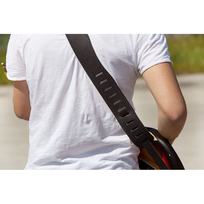 EKO GUITARS - GBU STRAP LEATHER BLACK