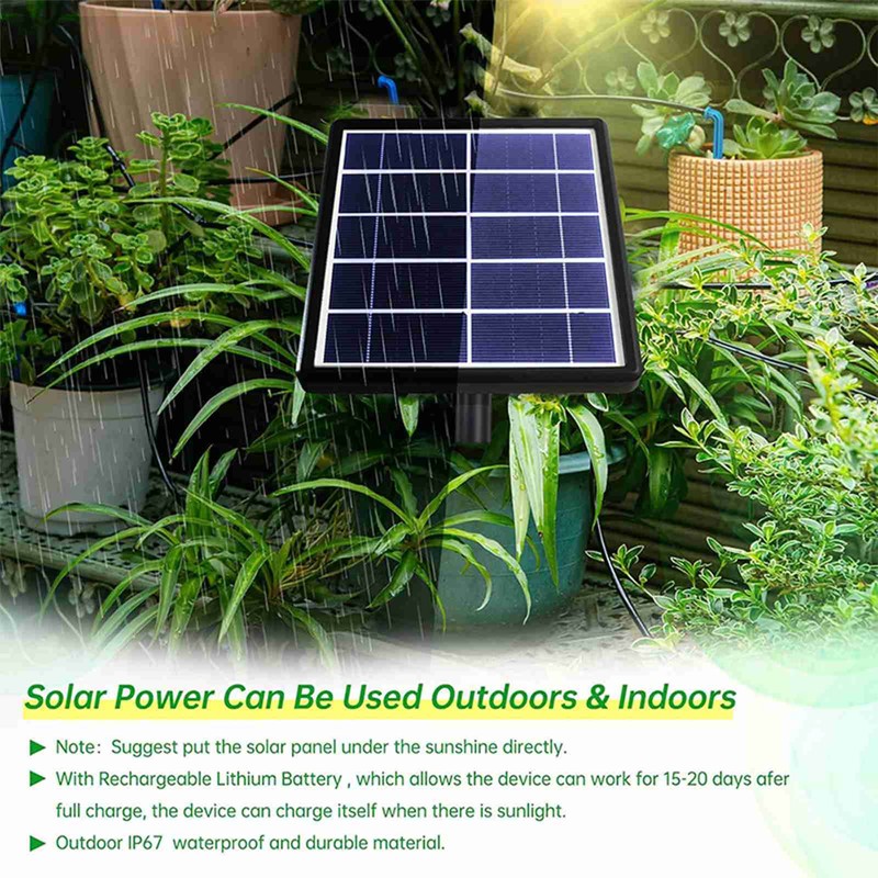 Solar Automatic Watering System IP67 Water Resistant Solar Automatic Drip