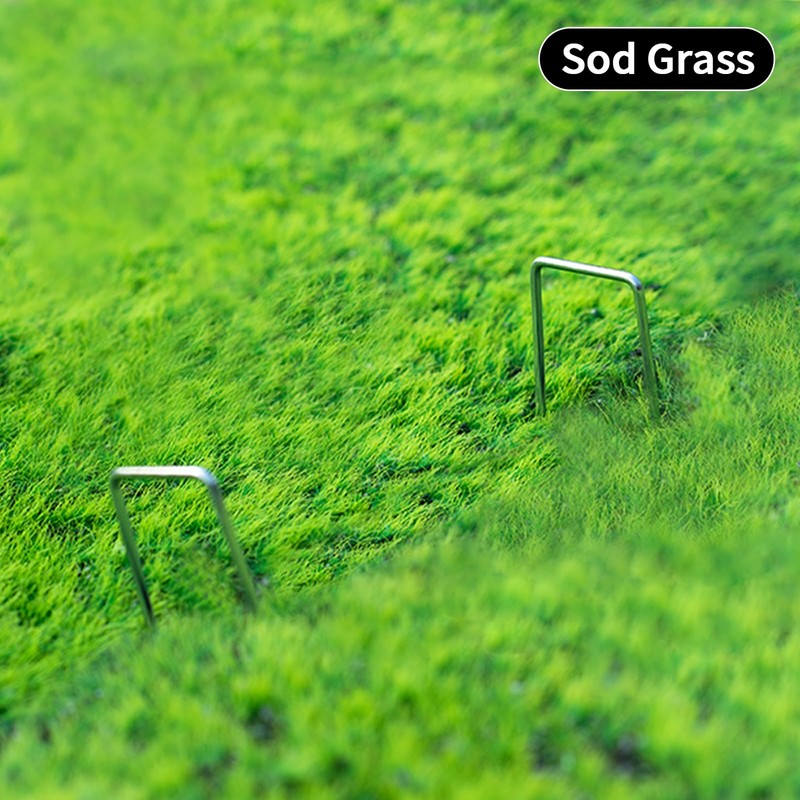 MAT 7-BANQUET Galvanized Landscape Staples 6 Inch 120 Pack 11