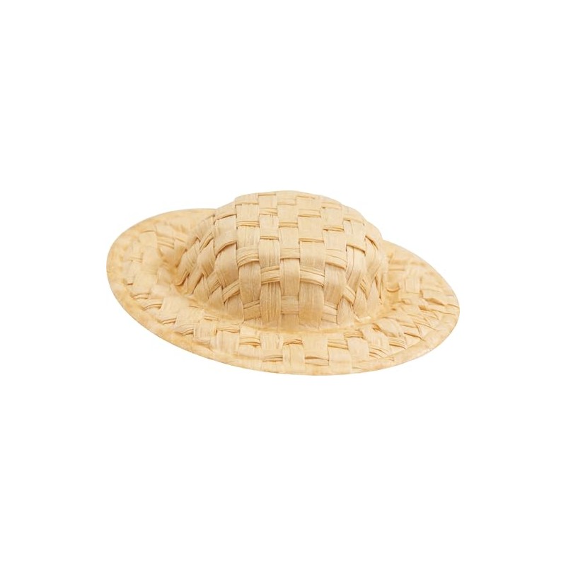 VBS Straw Hat 5 cm Pack of 12 Happy Hat