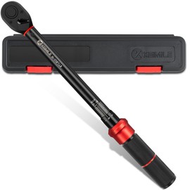 XEIMILE 1/2-Inch Drive Click Torque Wrench - 10-170 Ft-Lb/13.6-230.5Nm, Dual-Direction Adjustable 72 Tooth Torque Wrench with Dual Range Scales, High 3% Precision for Bike, Motorcycle and Car Repair