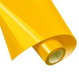 Heat Transfer Vinyl Bundle Yellow HTV Vinyl - 12" x 5ft Yellow Iron on Vinyl for Cricut & Silhouette Cameo, Yellow HTV Vinyl Roll for T-Shirts Bags - Easy to Weed & Cut for Heat Vinyl Clothing Design