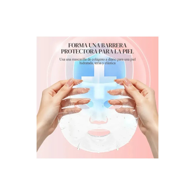 2pcs Mascarilla Exfoliante Colágeno Para Hidratar E Iluminar