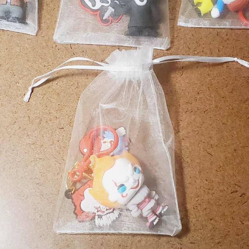 Pennywise 3D horror mini figure keychain backpack clip accessory pendants