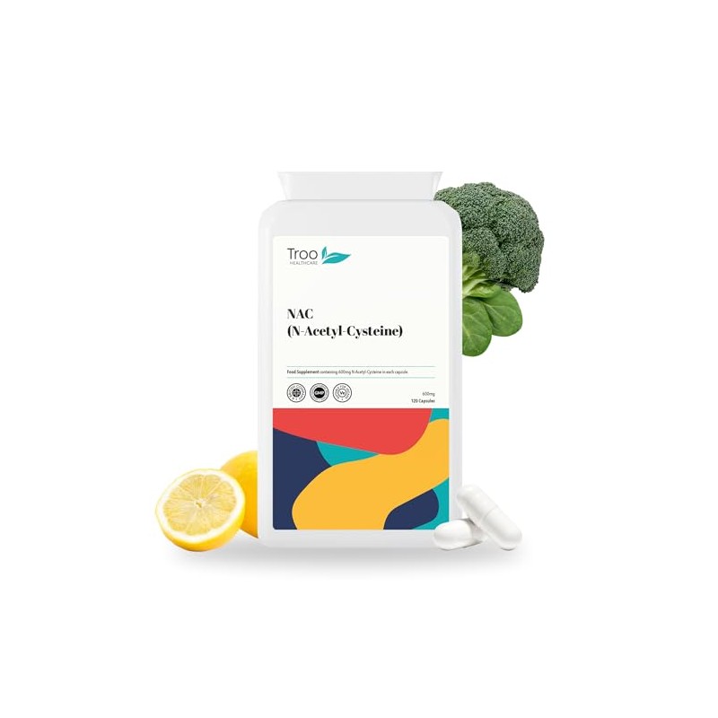 NAC Supplement 600mg By Troo Healthcare - High Strength N-Acetyl