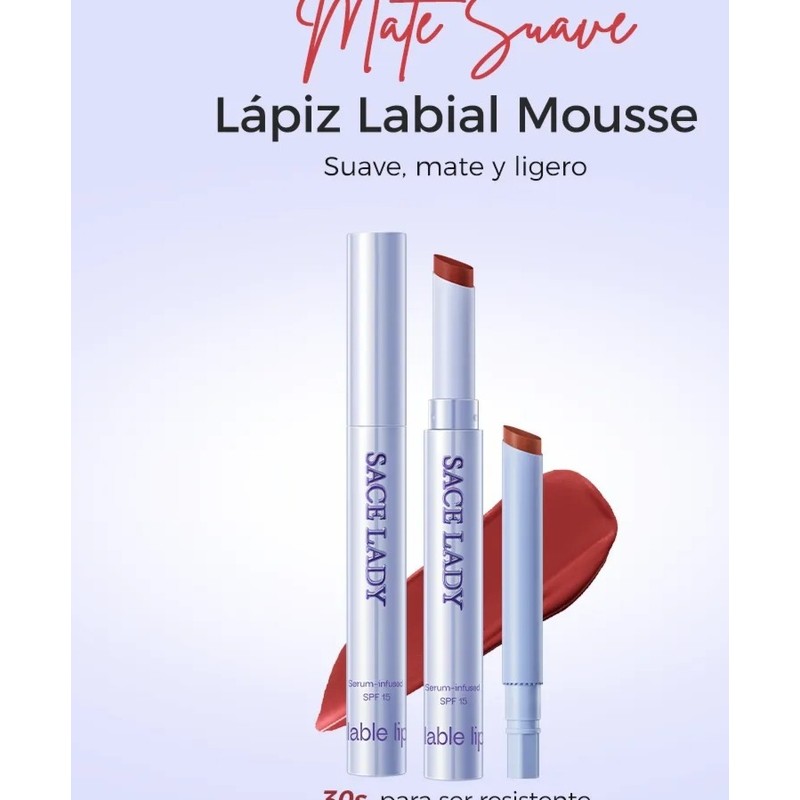 Sace Lady Labial Mate Larga Duracion 24h No Transfier 2.3g