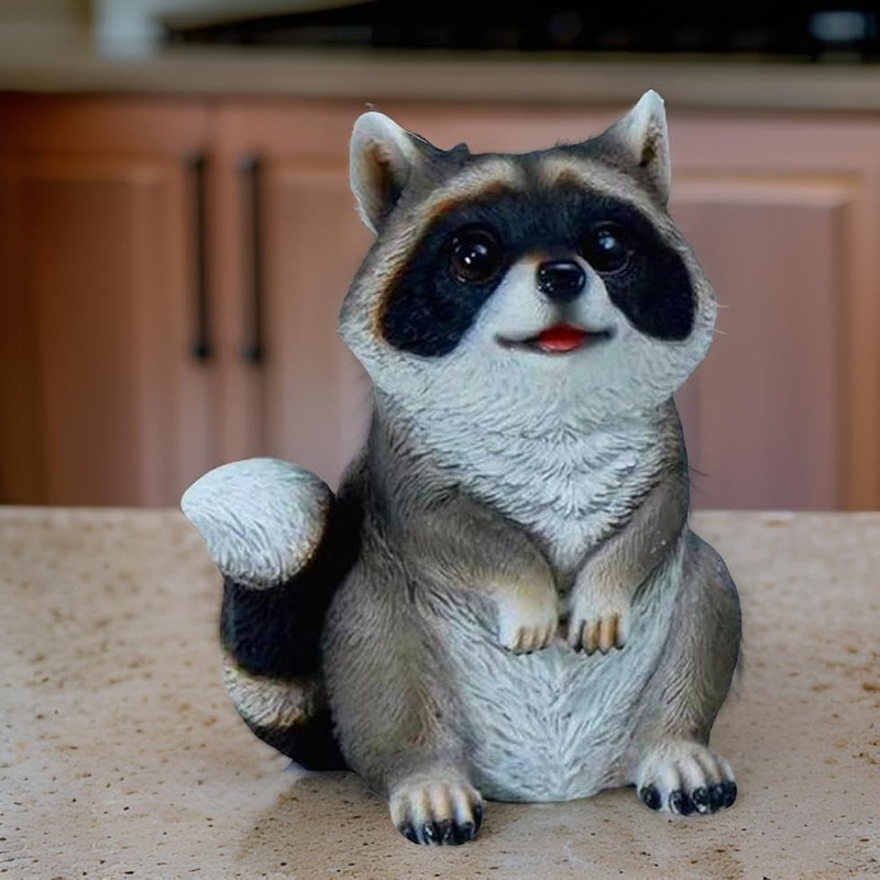 Distinctive Designs 6.25" Begging Raccoon Figurine - Cute Racoon Home