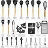 Kitchen Utensils Set- 34PCS Silicone Cooking Utensils with Holder, Umite