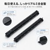 三角スケール 15cm スケール 定規 2本セット 建築図面用 製図 定規 アルミ スリム