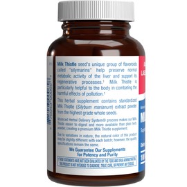 Silymarin Milk Thistle Extract Capsules - Clinical Milk Thistle Liver Supplements for Women & Men with Standardized 80% Silymarin for Liver Cleanse Detox Support - Vegan Made in the USA - 100 Servings