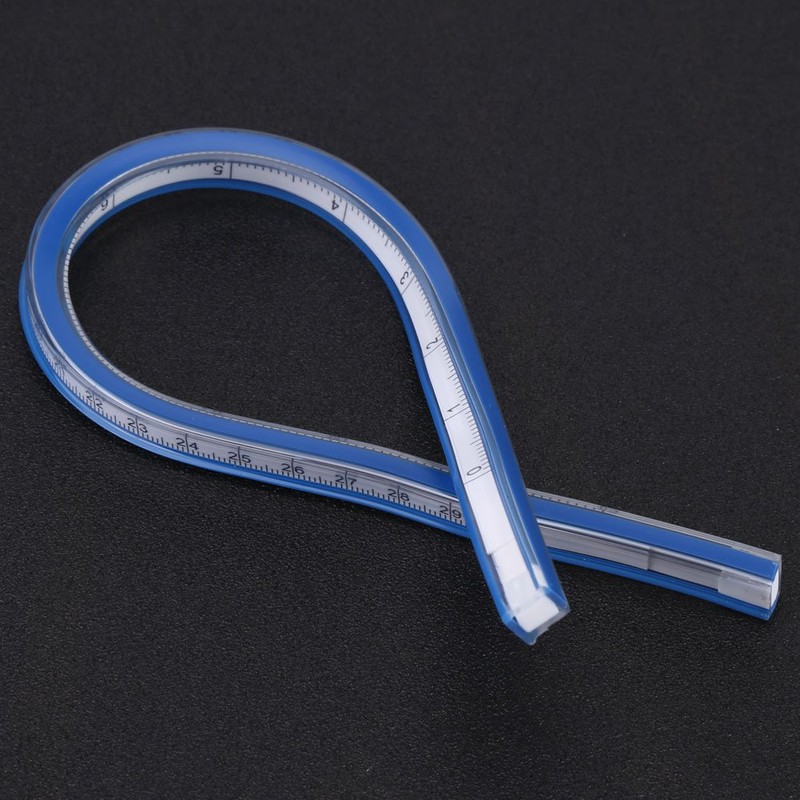 Flexible Plastic Curve Rule Ruler Drafting Drawing Measure Tool Craft