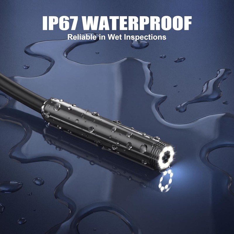 Endoscope Camera with Light, 1920P HD Borescope Inspection Camera |