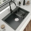 FIXIT Stainless Steel Kitchen Sink Strainer Plug: Hair Catcher &