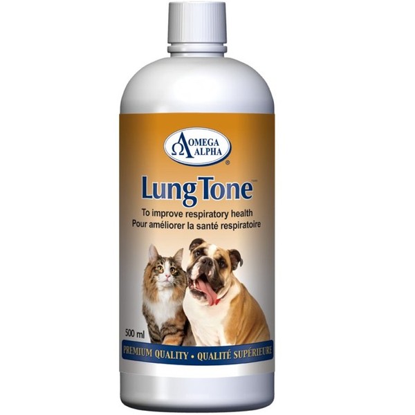 Omega Alpha LungTone (Improve Respiratory Health for Pets) (Animal), 500ml