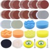 128pcs Sandpaper 3 Inch Sanding disc 40-7000 Grit Wet and
