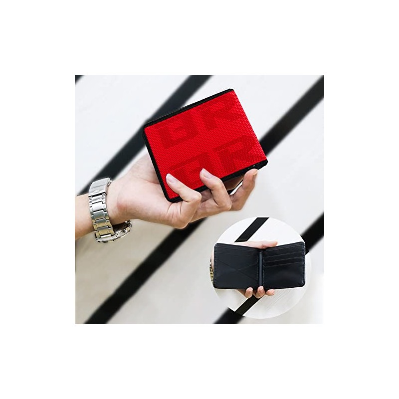 JDM BRIDE Seat Gradation Logo Wallet Custom Stitched Leather Racing