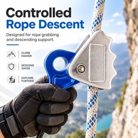 15kN Aluminum Rope Grab for Climbing Use – Adjustable Rope Positioning Device for 9–13mm Rope