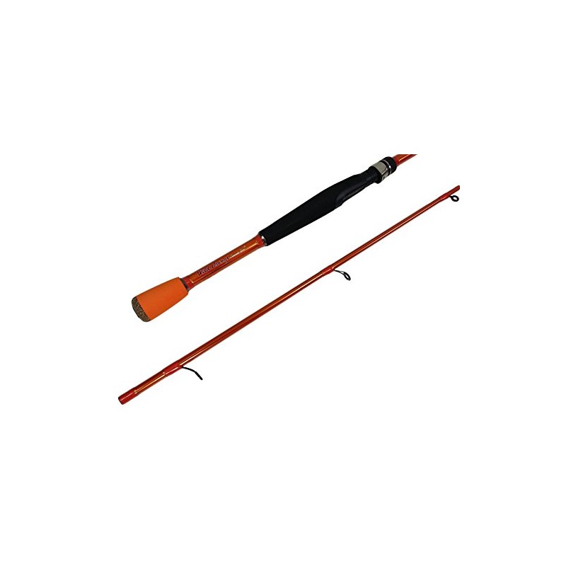 Carrot Stix Collapsible 2 Piece Spinning Wild Wild Orange Fishing