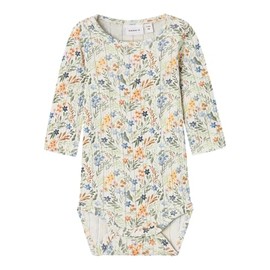 NAME IT Baby Girl Nbfkejsa LS Bodysuit, Jet Stream