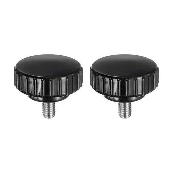uxcell 2pcs Knurled Clamping Knobs M6 x 10mm Metric 304