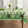 Horaldaily St. Patrick's Day Rectangular Tablecloth 52×70 Inch, Buffalo Plaid