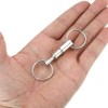 Quick Release Keyring,10 Pcs Portable Detachable Key Ring, Double End