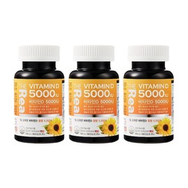 The Real Vitamin D 5000IU 150mg x 180 capsules 3 units, 1 set, 180 tablets / 더리얼 비타민D 5000IU 150mg x 180캡슐 3개, 1세트, 180정