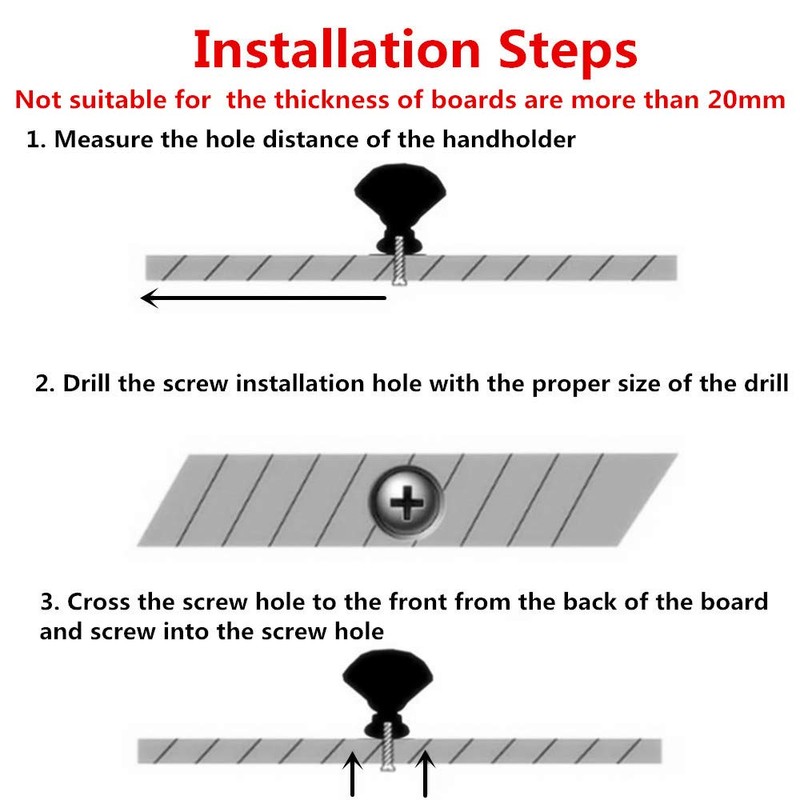 10 Pcs Drawer Knobs, 30mm Crystal Glass Cabinet Knobs Dresser