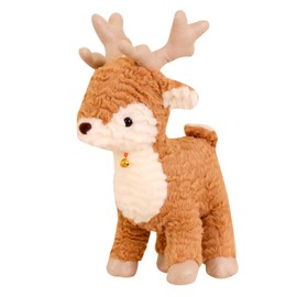 Christmas Ornaments Decorations Reindeer Christmas Tree Ornaments Deer Plush Toy Xmas Gifts Soft Cartoon Christmas Toy Christmas Party Supplies for Christmas Decor (Style A)