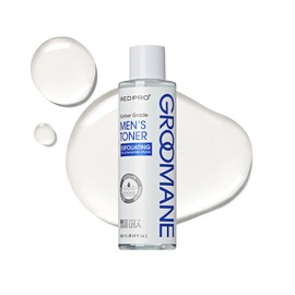 RED Pro GROOMANE Exfoliating Toner for Men, Barber-Grade Skincare, Soothes, Hydrates & Balances Skin, Reduces Bumps & Irritation, Smooth & Refreshed, Daily Groome Essential