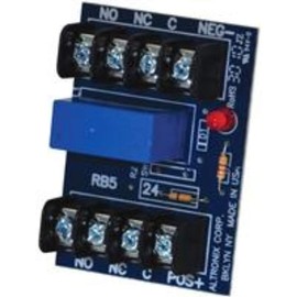 ALTRONIX RB524 Relay Module - 24VDC operation, 40mA current draw, DPDT contacts rated @ 5 amp/220VAC or 28VDC.