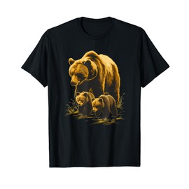 Mama Bear With Two Cubs T-Shirt