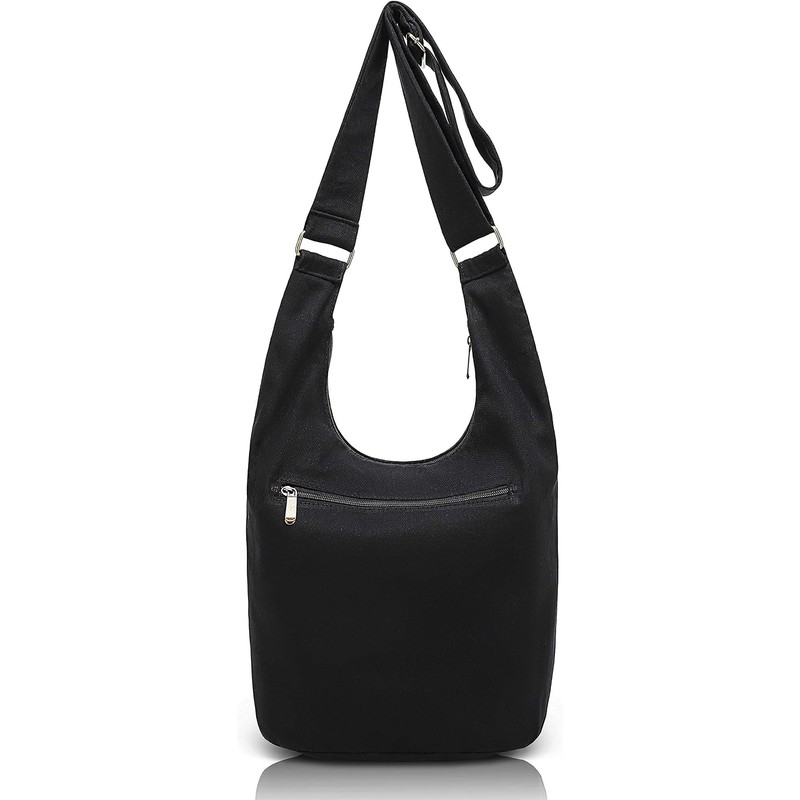 Coton Pose Women Hippie Crossbody Bag Top Zip Large capacity