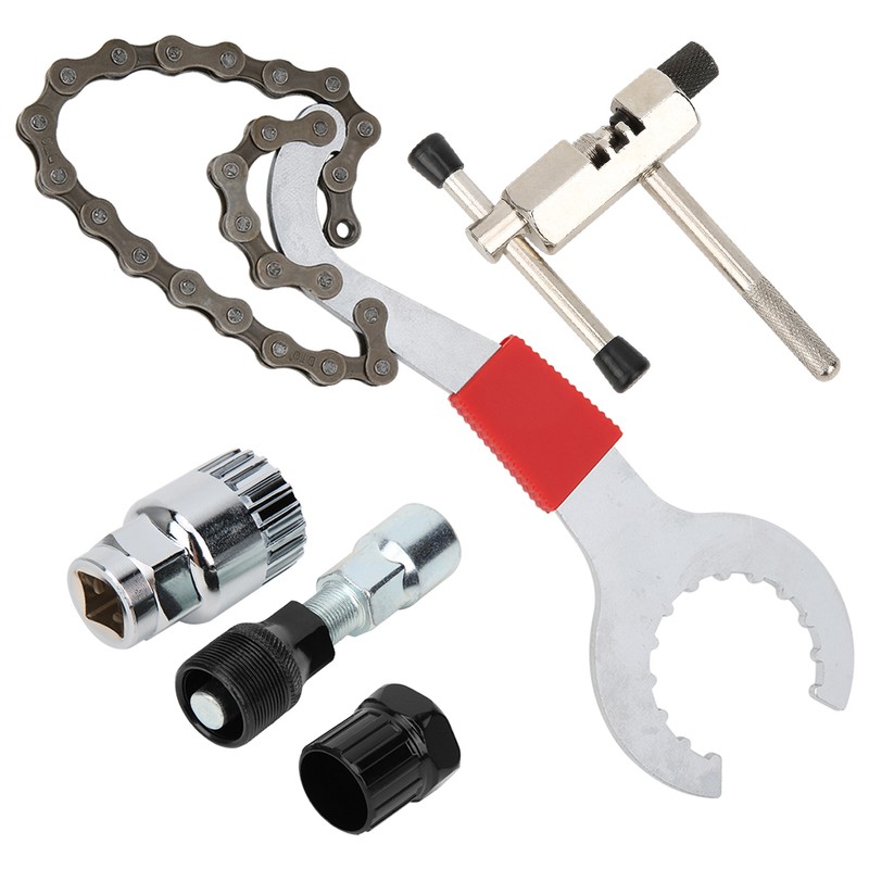 5Pcs Bicycle Repair Tool Set Mountain Bike Chain Cutter Flywheel