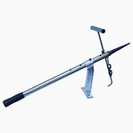 Flowpubs 34.5In Heavy-Duty Manhole Cover Lifter - All-in-One Lever Hook for Construction Sites, Repairs, Inspections, and Home Use, Effortlessly Lift Old or Stuck Manhole Covers