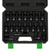 TecoTek 19 PCS 3/8" Drive Shallow Universal Impact Socket Set,