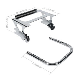 TCMT Detachable 2-up Trunk Mounting Luggage Rack Fits For Harley Davidson 1997-2008 Touring Road King FLHT FLHX FLTR Road Glide Electra Glide Standard FLHT Pack