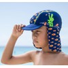Playshoes Boy's UV Sun Protection Swim Cap, Sun Hat Crocodile,