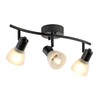 KEESFU 3 Light Track Lighting Fixtures Ceiling,Adjustable Directional Ceiling Lights