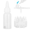 CYTGOUPER 10 pack 30ml airbrush plastic bottles jars with caps,Reusable